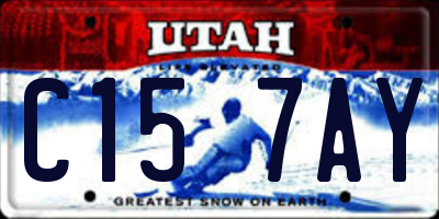 UT license plate C157AY
