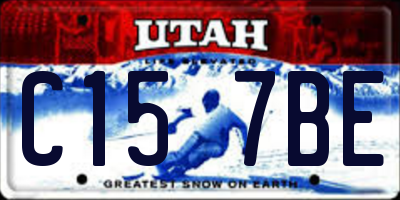 UT license plate C157BE