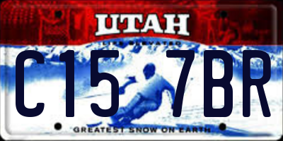 UT license plate C157BR