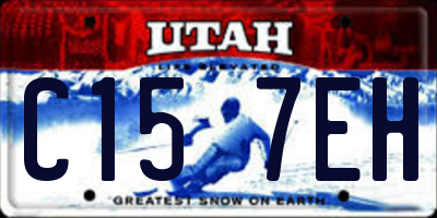 UT license plate C157EH
