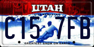 UT license plate C157FB