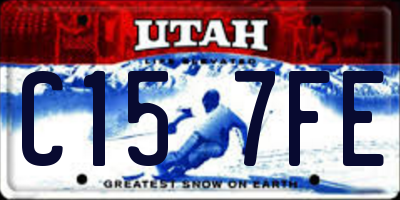 UT license plate C157FE