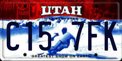 UT license plate C157FK