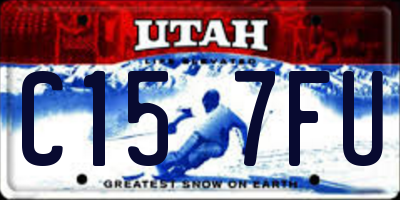 UT license plate C157FU