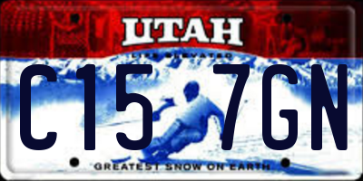 UT license plate C157GN