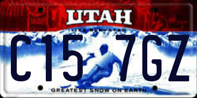 UT license plate C157GZ