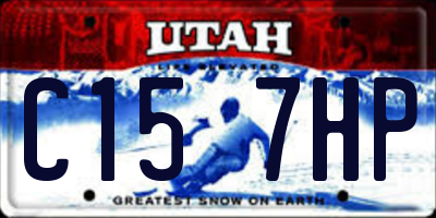 UT license plate C157HP