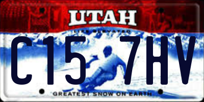 UT license plate C157HV
