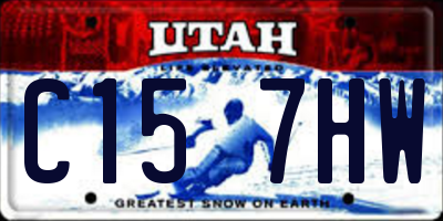 UT license plate C157HW