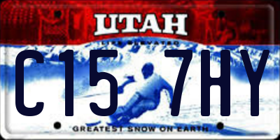 UT license plate C157HY