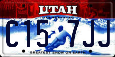 UT license plate C157JJ