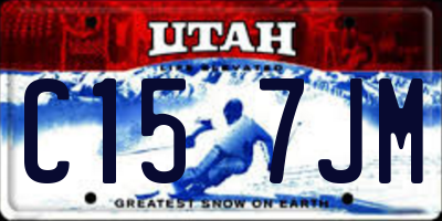 UT license plate C157JM