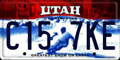 UT license plate C157KE