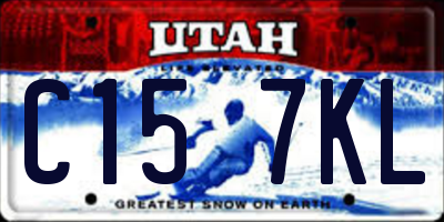 UT license plate C157KL