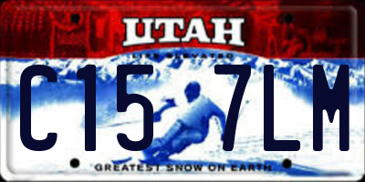 UT license plate C157LM