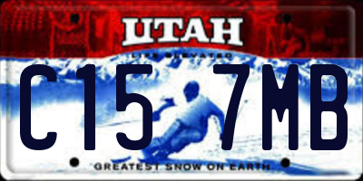 UT license plate C157MB