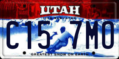 UT license plate C157MO