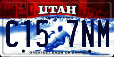 UT license plate C157NM