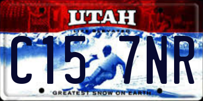UT license plate C157NR