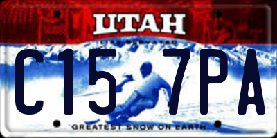 UT license plate C157PA