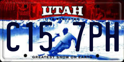 UT license plate C157PH