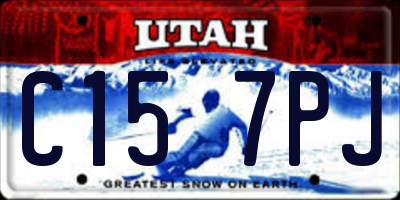 UT license plate C157PJ