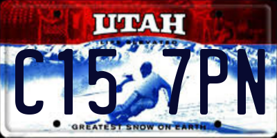 UT license plate C157PN