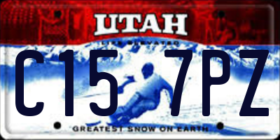UT license plate C157PZ