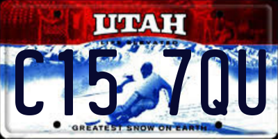 UT license plate C157QU