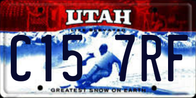 UT license plate C157RF