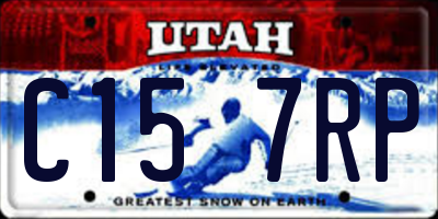 UT license plate C157RP