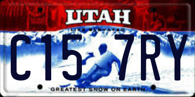 UT license plate C157RY
