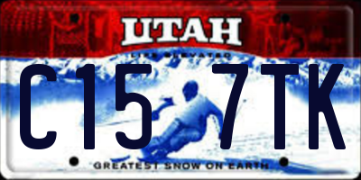 UT license plate C157TK