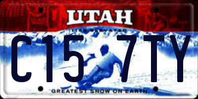 UT license plate C157TY