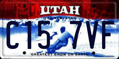 UT license plate C157VF