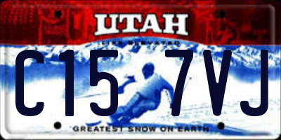 UT license plate C157VJ