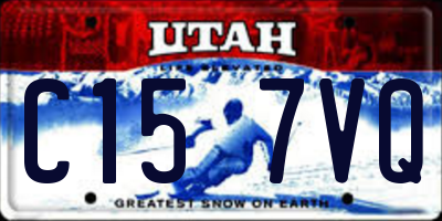 UT license plate C157VQ