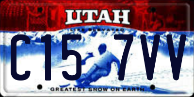 UT license plate C157VV