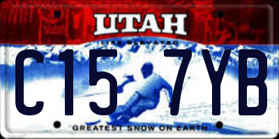 UT license plate C157YB
