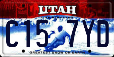 UT license plate C157YD