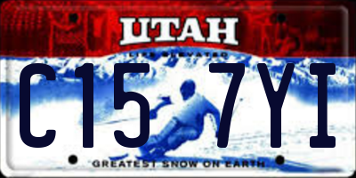 UT license plate C157YI