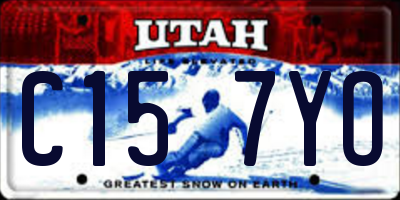 UT license plate C157YO