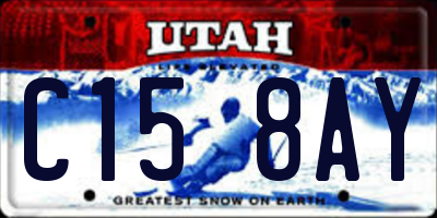 UT license plate C158AY