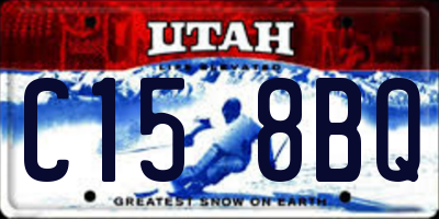 UT license plate C158BQ