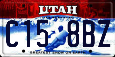 UT license plate C158BZ