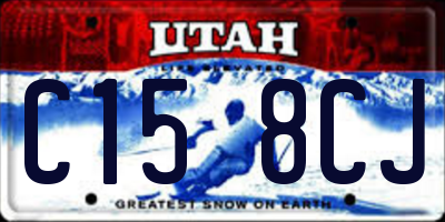 UT license plate C158CJ