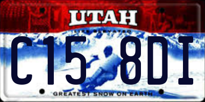 UT license plate C158DI