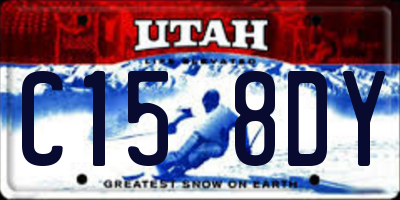 UT license plate C158DY