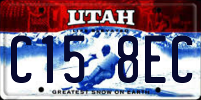 UT license plate C158EC