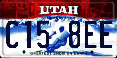UT license plate C158EE
